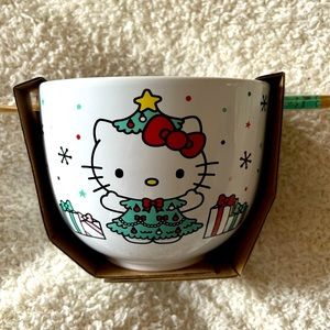 Hello Kitty Bowl with Chopsticks
